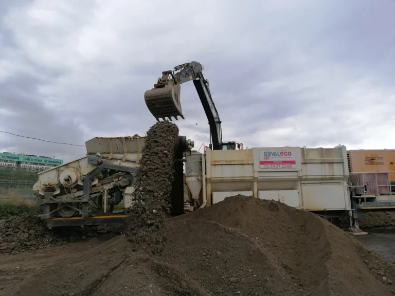 traitement criblage deblai chantier
